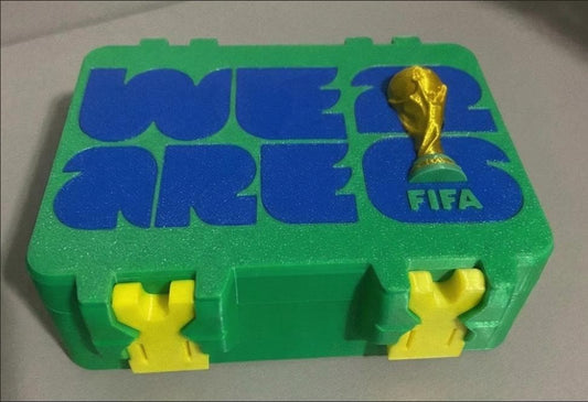 FIFA World Cup Trading Card Box | 3D Printed Custom Soccer Football Card Holder | Sports Memorabilia Storage | Any Color