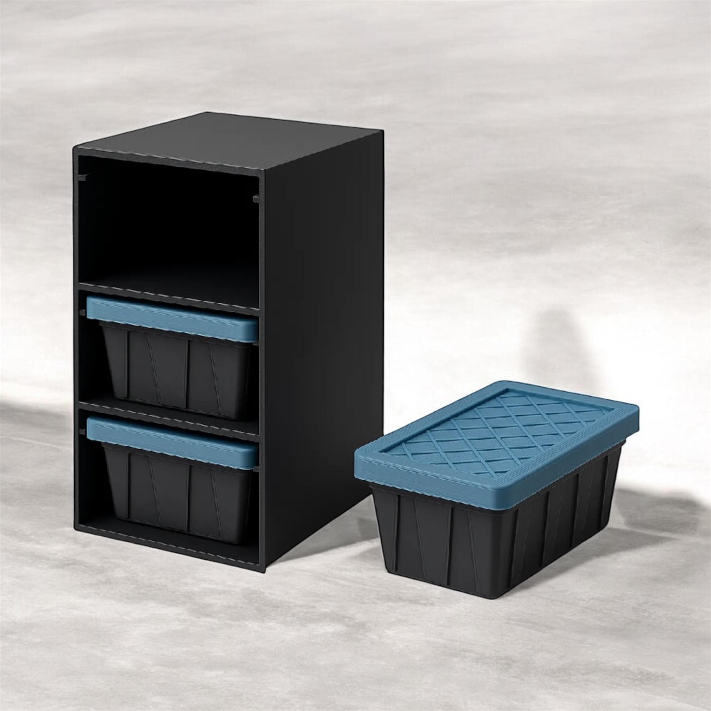 Small Desktop Storage Drawers - Colorful Mini Tote Rack - Aesthetic Office Organizer - Tiny Bin Set for Paperclips, Screws, and Small Parts