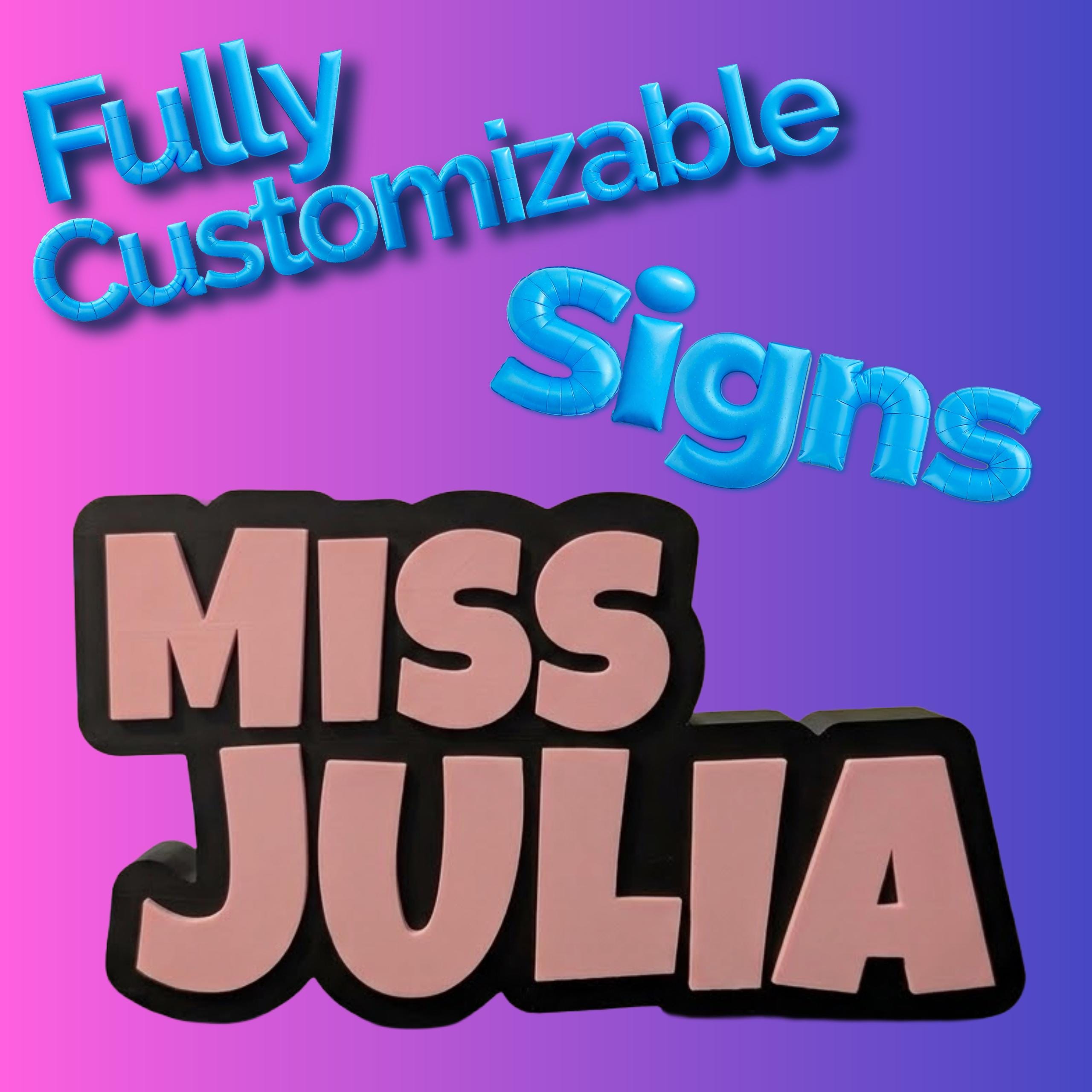 Custom Teacher Desk Sign | Personalized Teacher Name Plate for Classroom | Teacher Appreciation Gift | End of Year Gift for Teacher