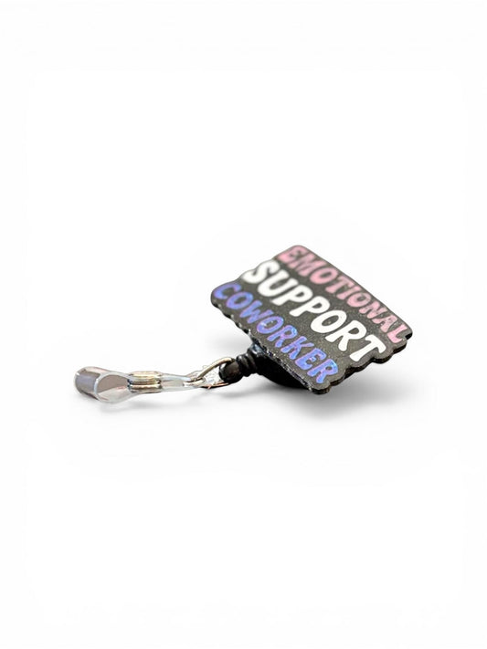 Funny NFC Badge Reel for Nurses and Teachers, ID Holder, Retractable Name Tag Clip, Snarky Office Gift