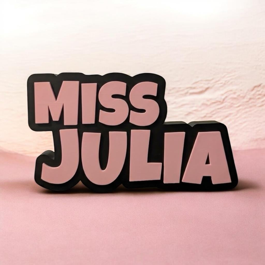 Custom Teacher Desk Sign | Personalized Teacher Name Plate for Classroom | Teacher Appreciation Gift | End of Year Gift for Teacher