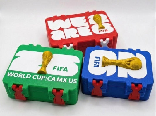 FIFA World Cup Trading Card Box | 3D Printed Custom Soccer Football Card Holder | Sports Memorabilia Storage | Any Color