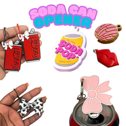 Can Opener Keychain, Cute Soda Opener for Long Nails, Portable Bottle Opener Charm, Arthritis Aid Gift